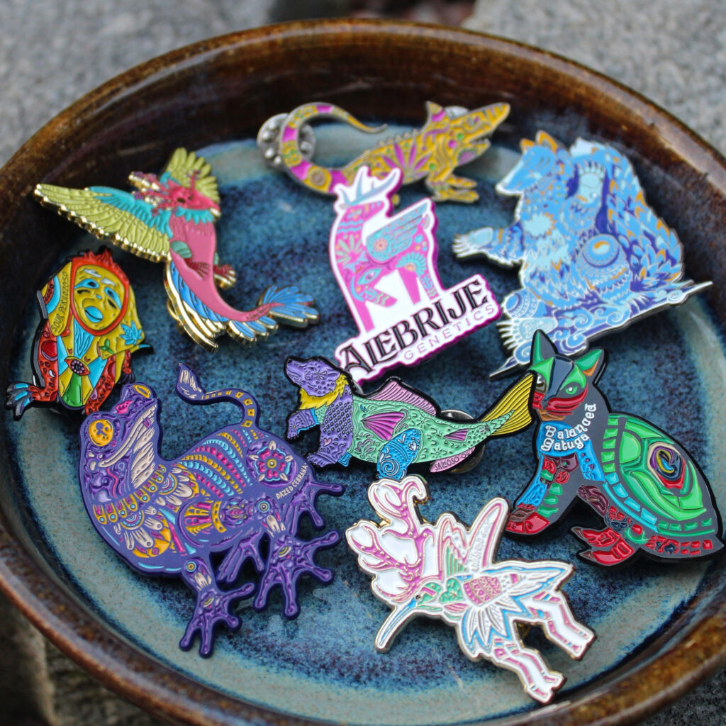 Alebrije Genetics pins