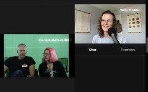 Marge recording with the Noobie and the Doobie