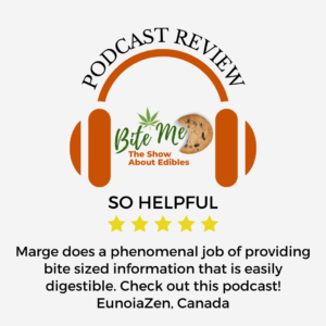 written podcast review graphic for the infused hot toddy episode